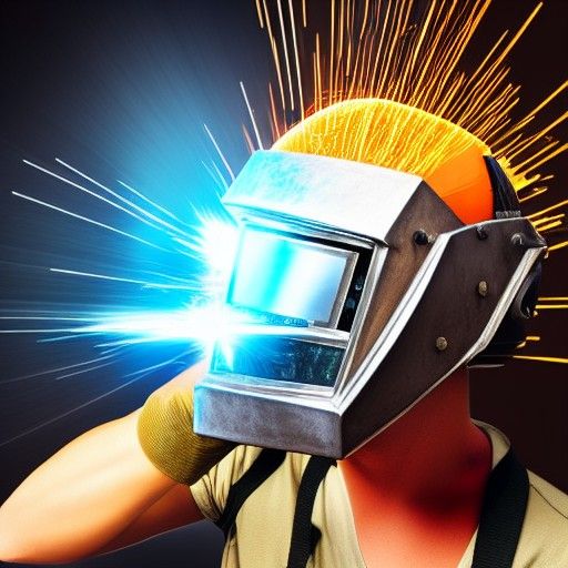Detailed Welding Helmet Concept Art in 8k Resolution