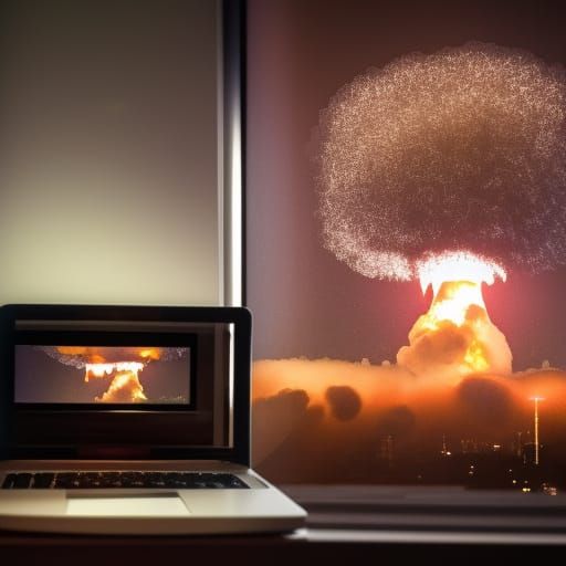 Laughing at Nuclear Explosion: Professional Photography
