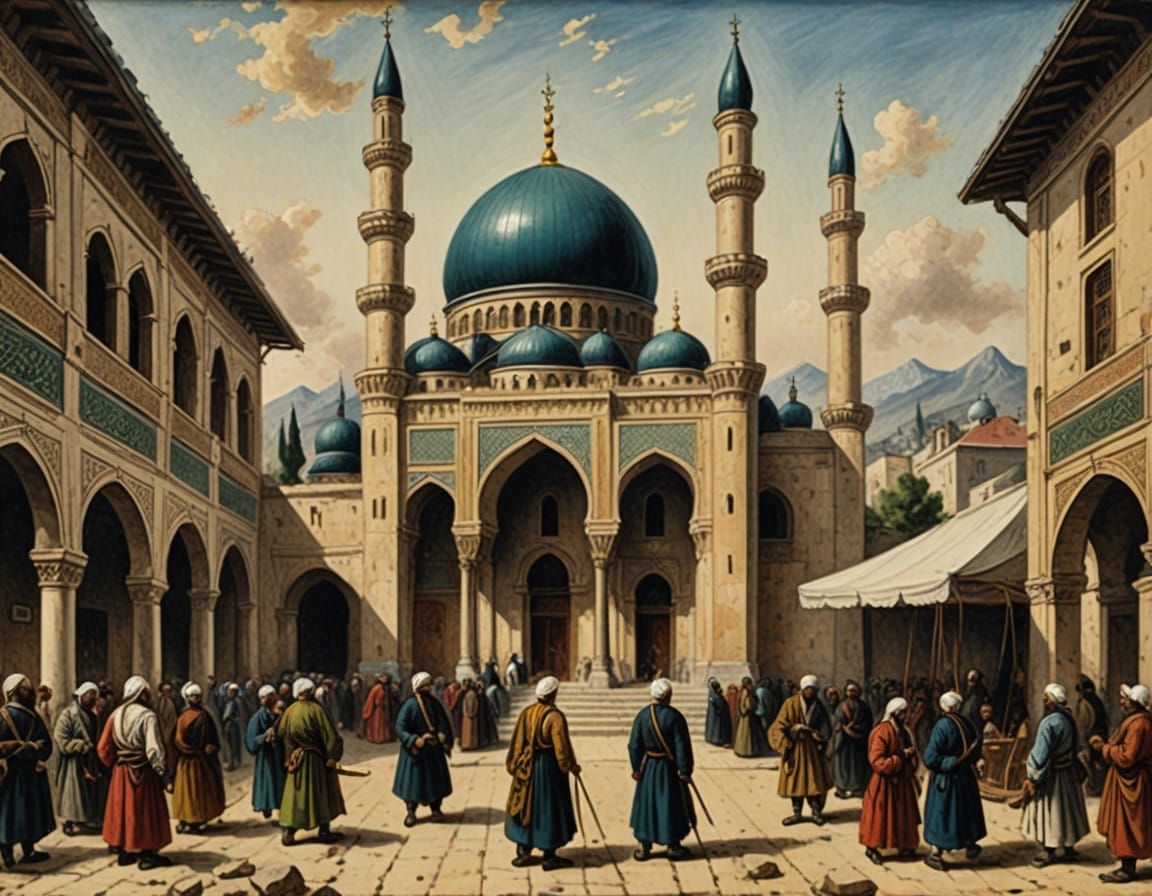 Majestic Ottoman Mosque in Historic Čaršija