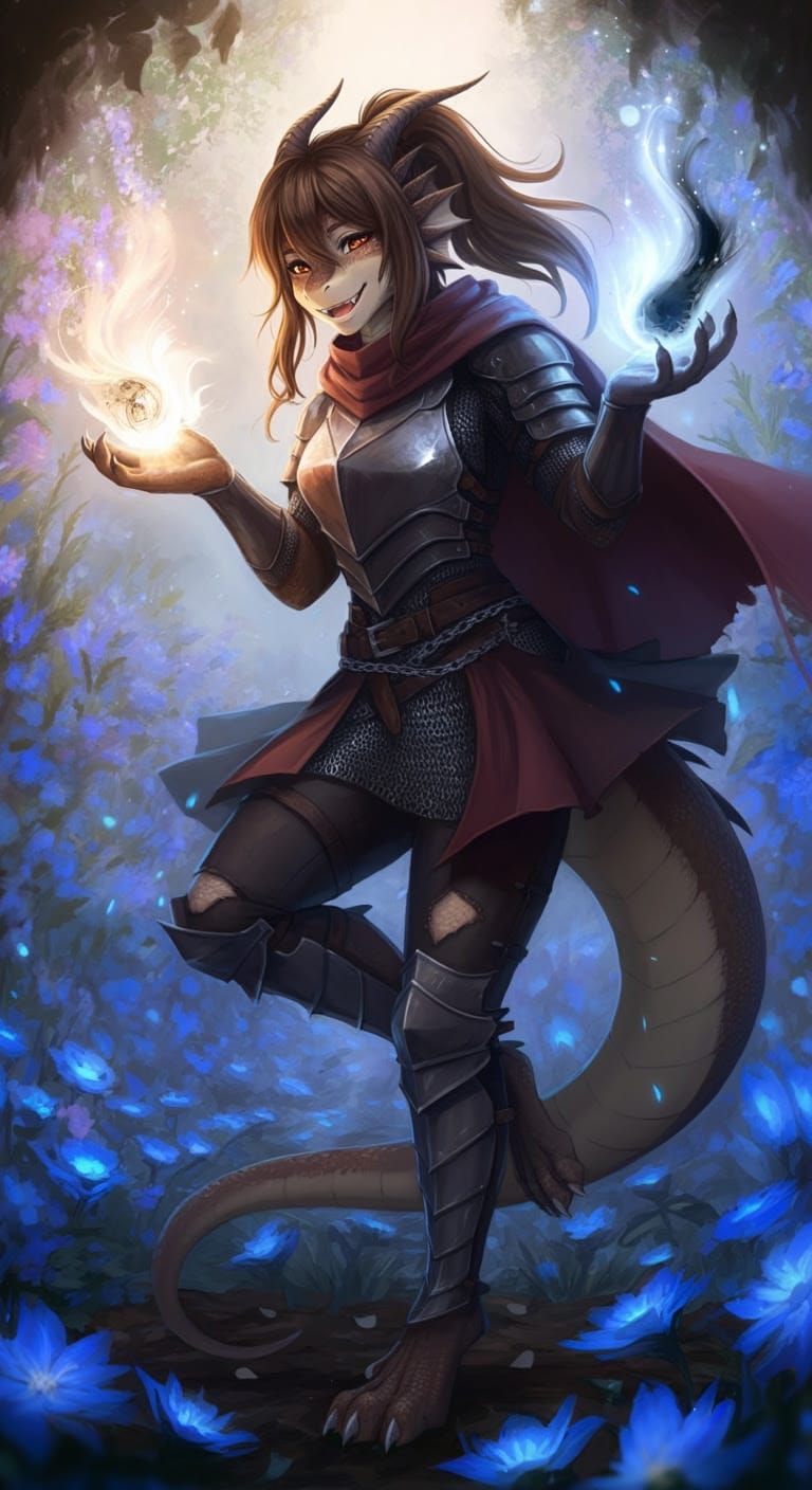 Dreamlike Fantasy Dragon Embodies Tenderness and Power