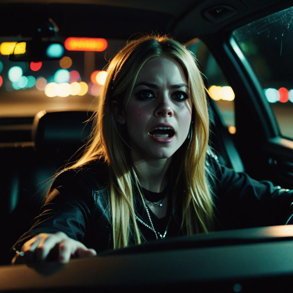 Avril Lavigne Freaking Out: Cinematic Film Still