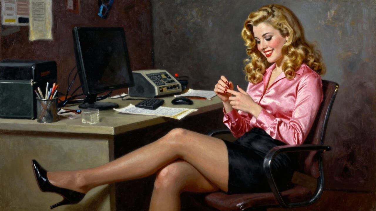 Secretary in 1960s Los Angeles Office