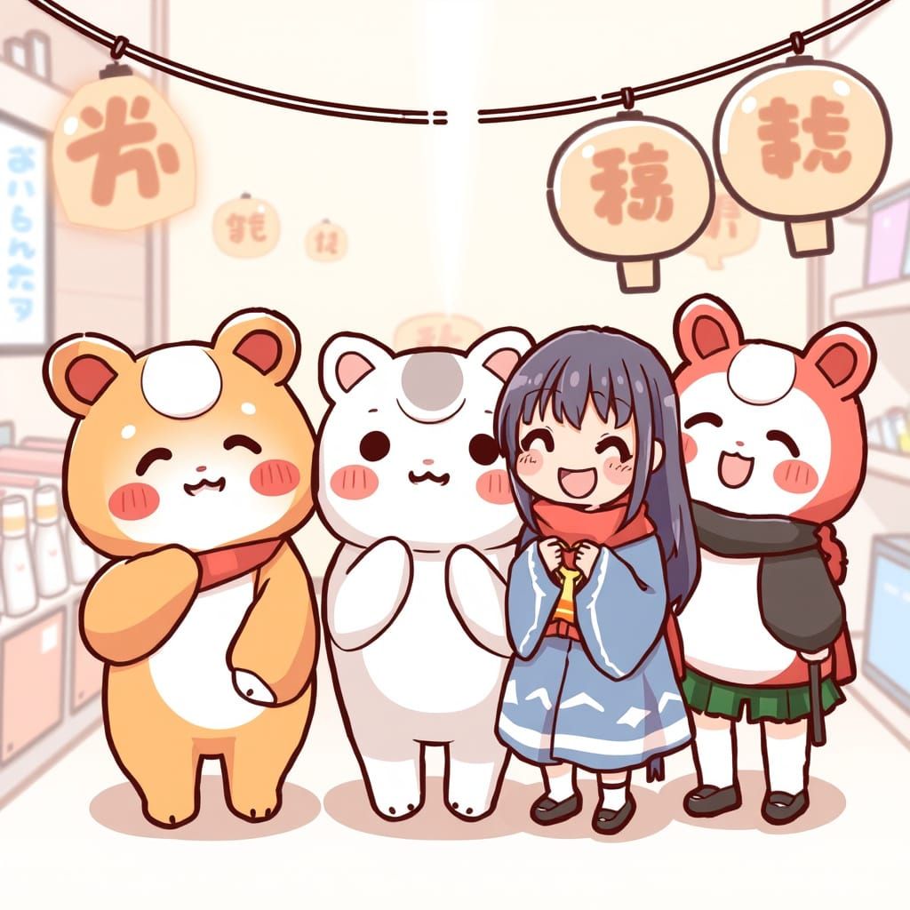 Kawaii Style AI Image