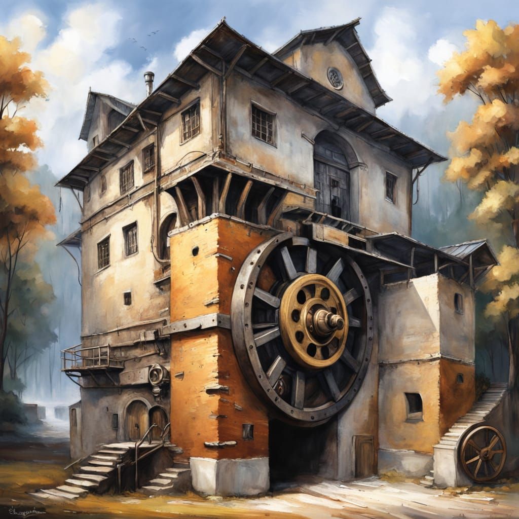 Flywheel energy station