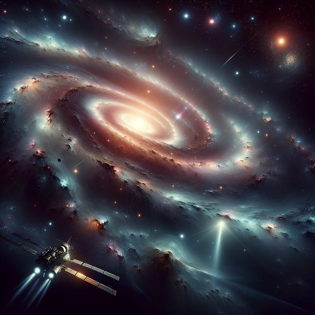 Cosmic Void in Ethereal Hues