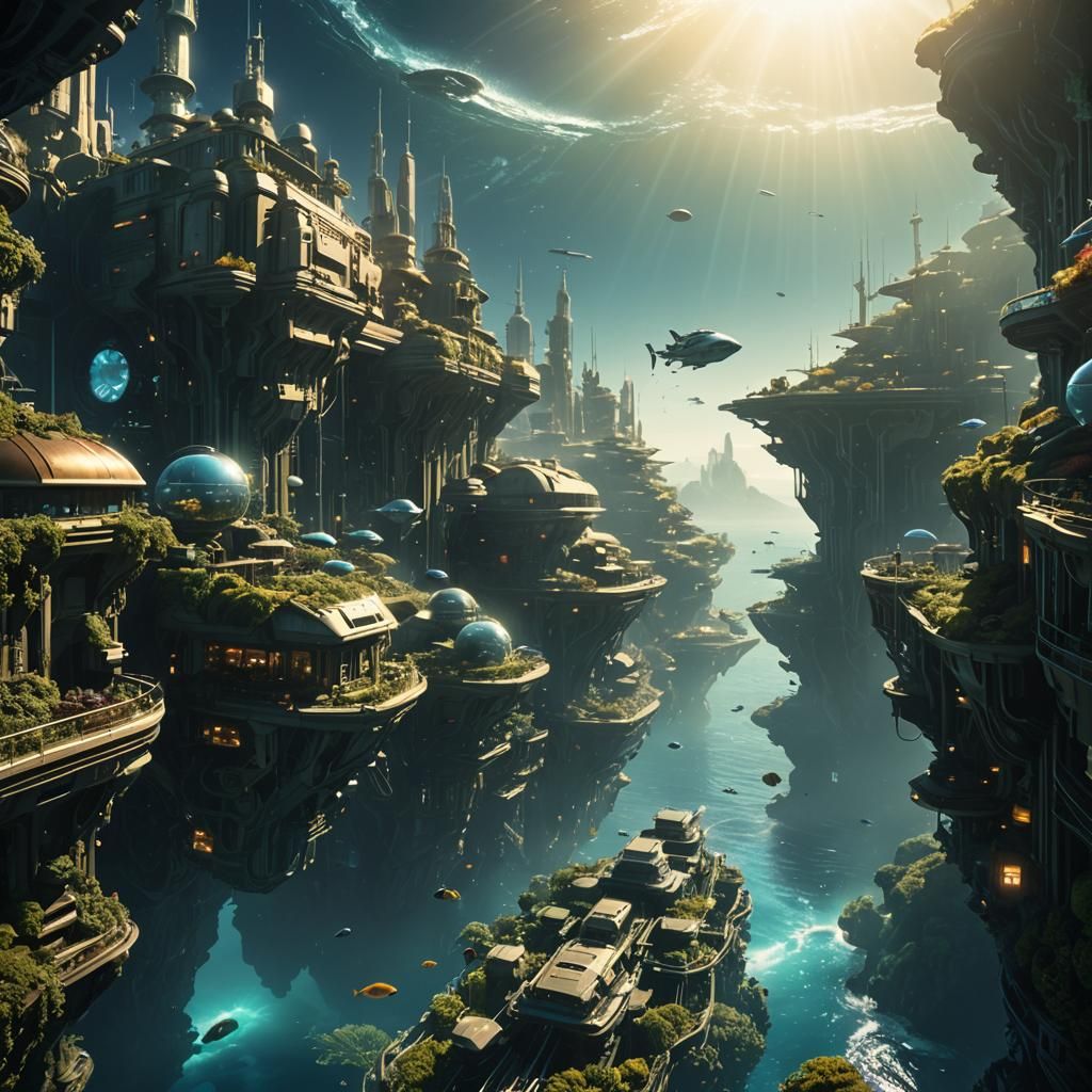 Futuristic Underwater City on Ashton Seamount