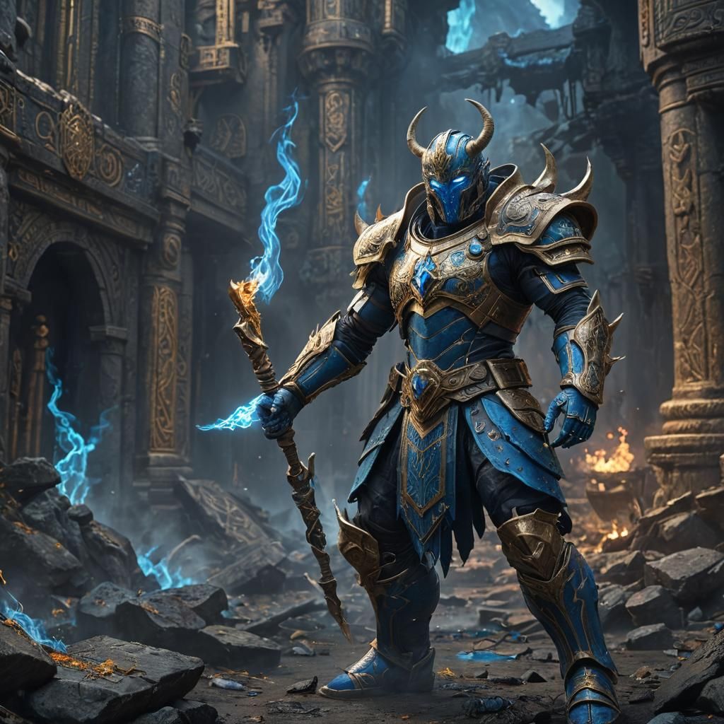 Jey Uso in High Fantasy Concept Art