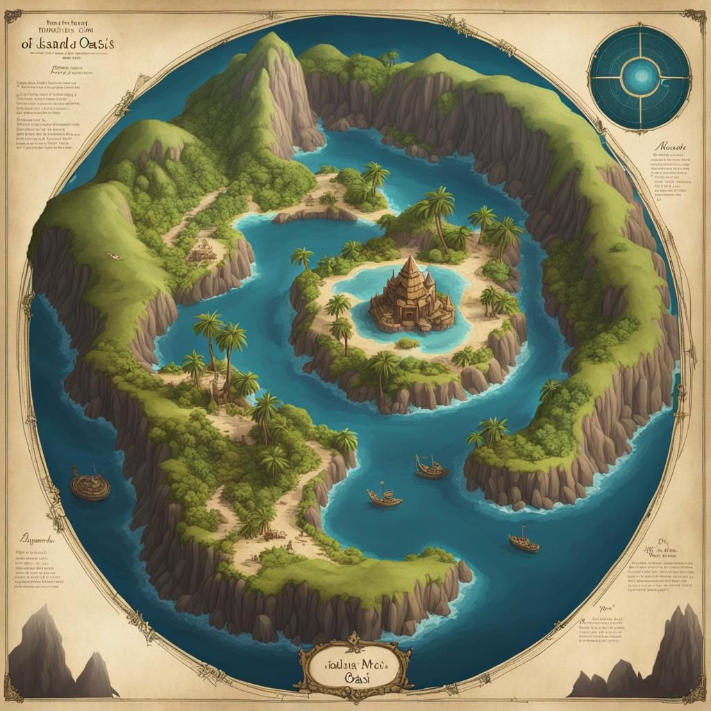 Map of an Island Oasis.