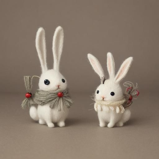 String Rabbit Sculpture in Constructivist Style