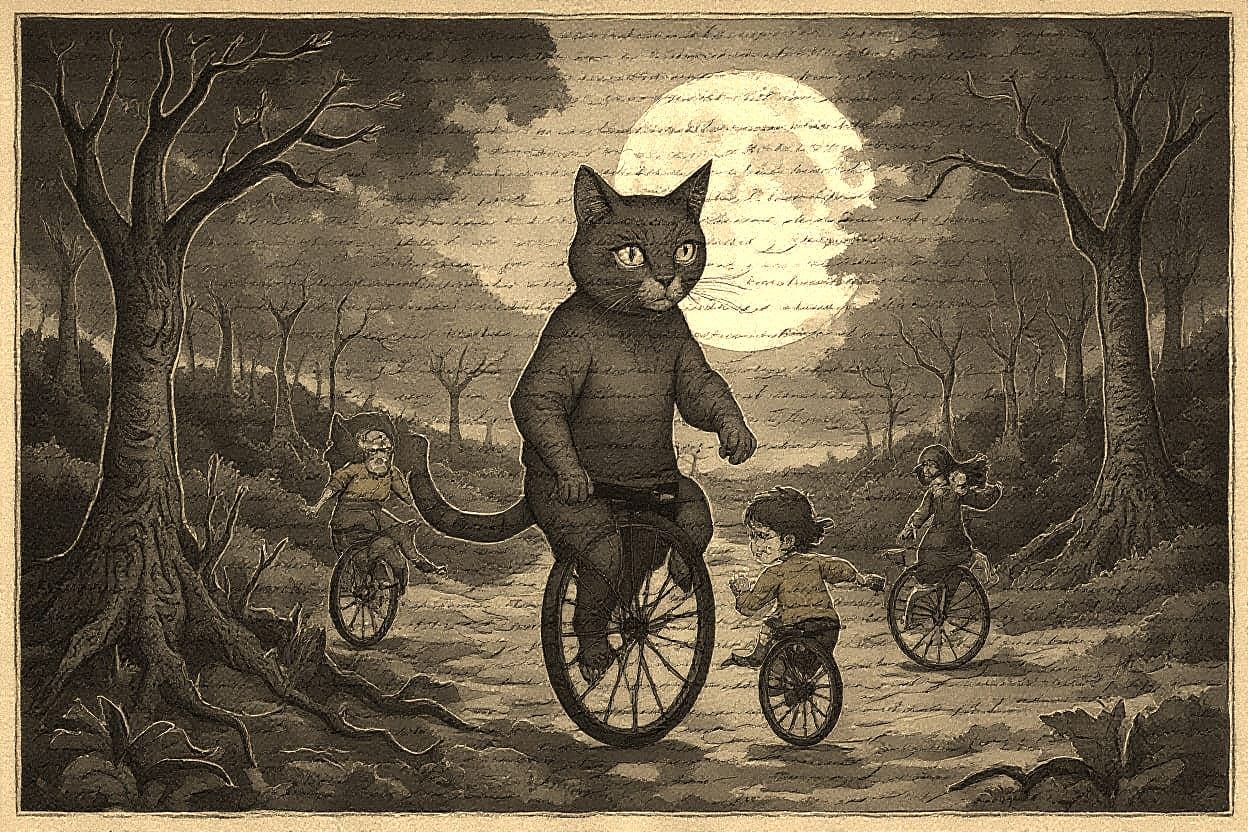 Children's Cycle Chase: Tempera Collage Dreamscape