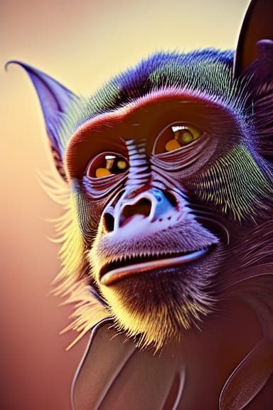 Enchanted Monkey Bat Hybrid in Dusk Biome