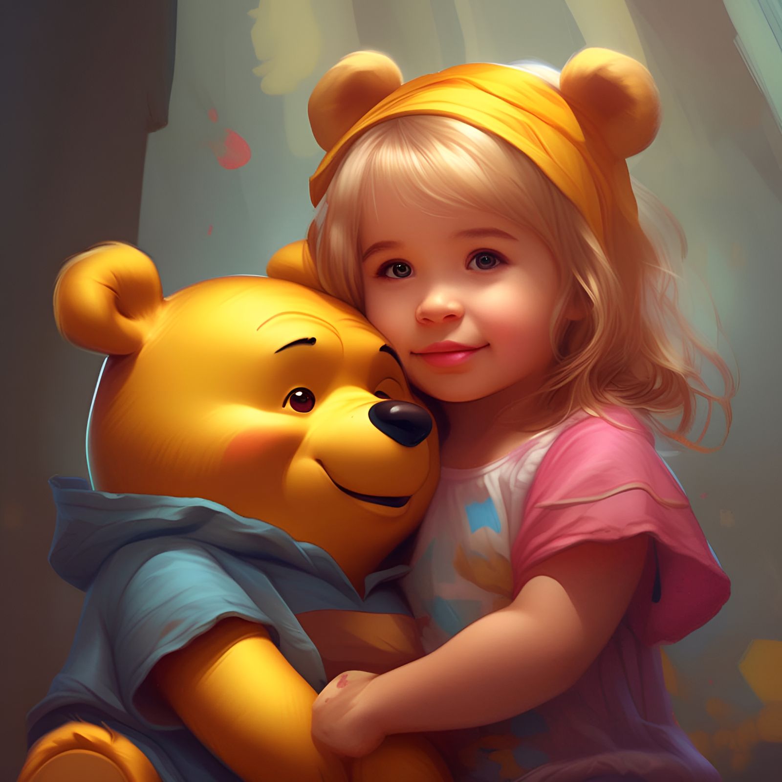 SDXL 0.9 Winnie The Pooh and his best friend