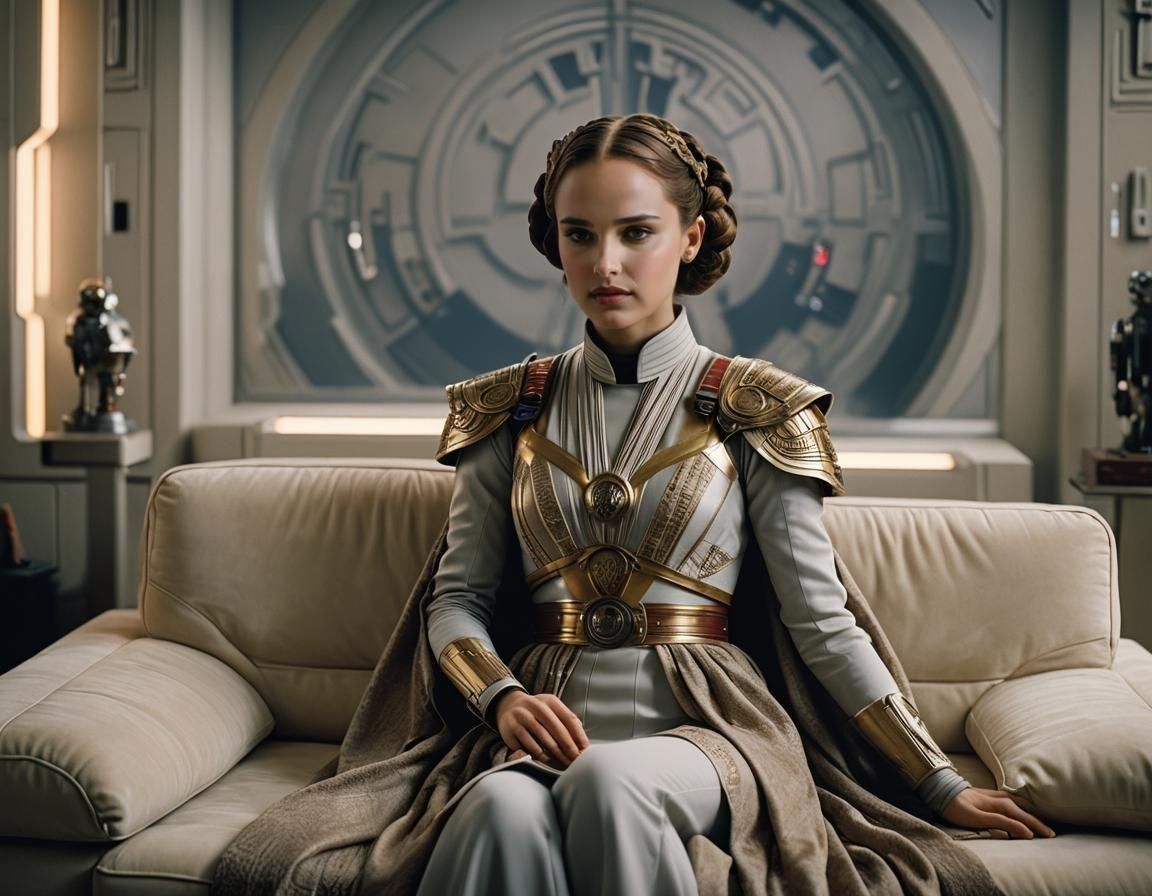 Padmé Amidala Portrait in Sci-Fi Apartment