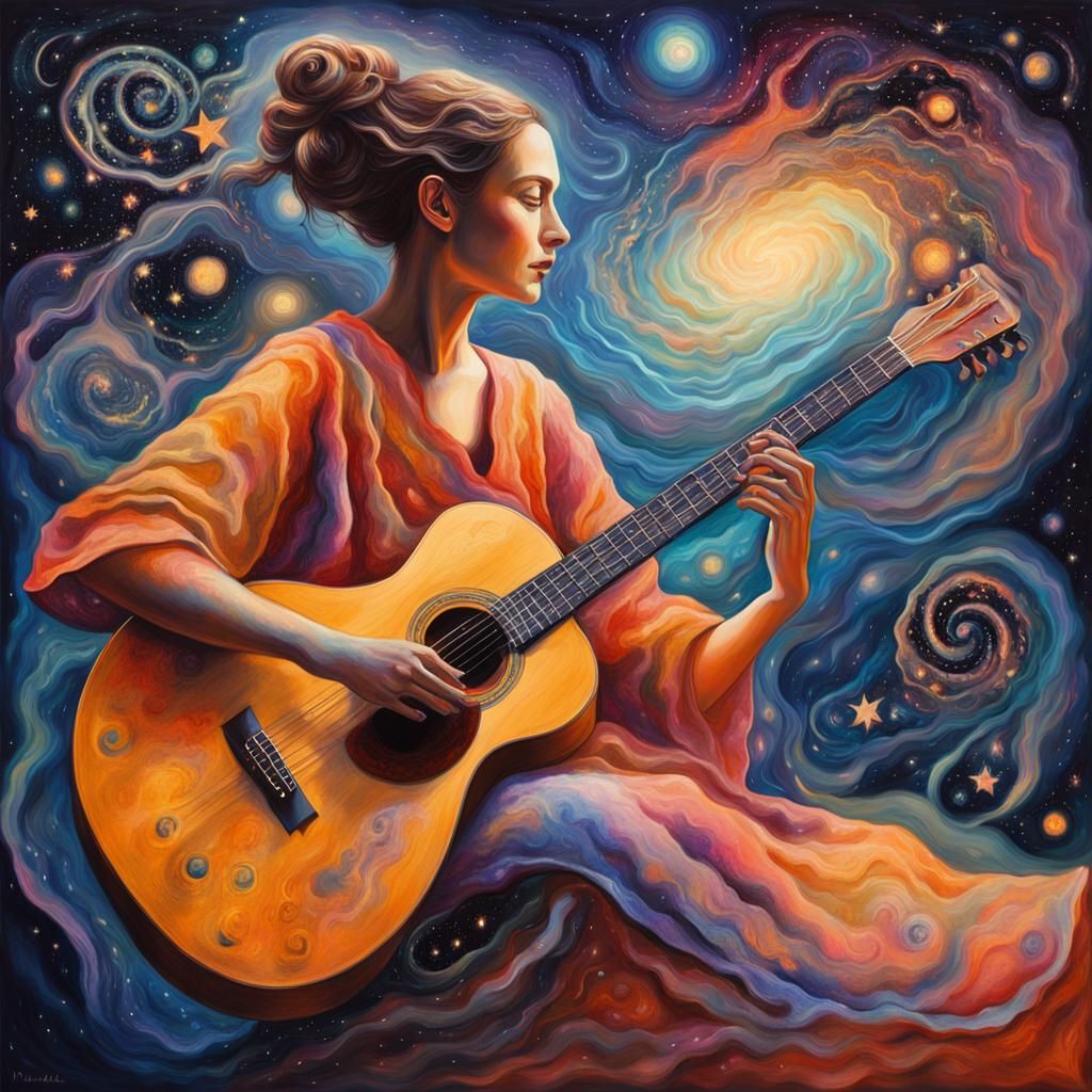 Cosmic Surrealist Bio Art Experimentation in Nebula