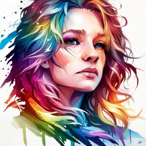 Rainbow Lion Manga Art: A Colorful Masterpiece