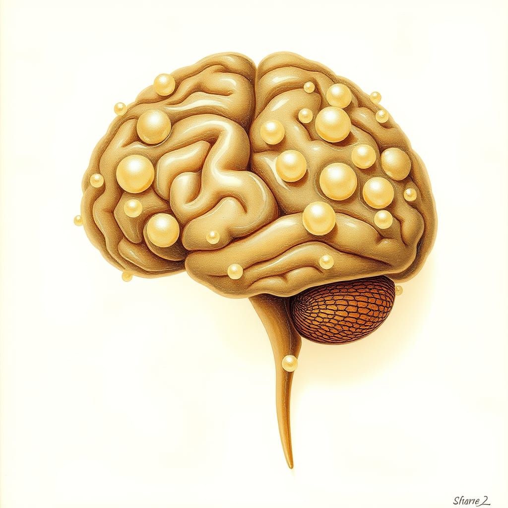 Abstract Portrait of a 1950s Gold-Digger Woman in Ethereal S...