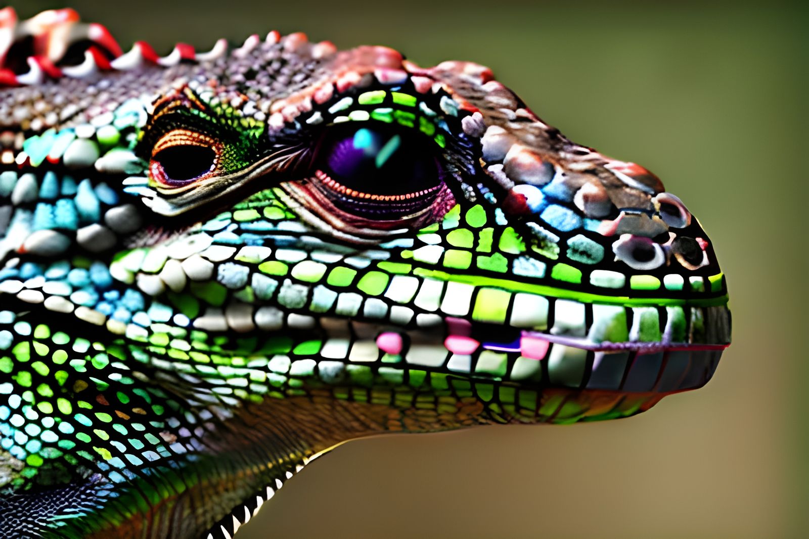 Hyperrealistic Lizard Alien in Photorealistic 8K