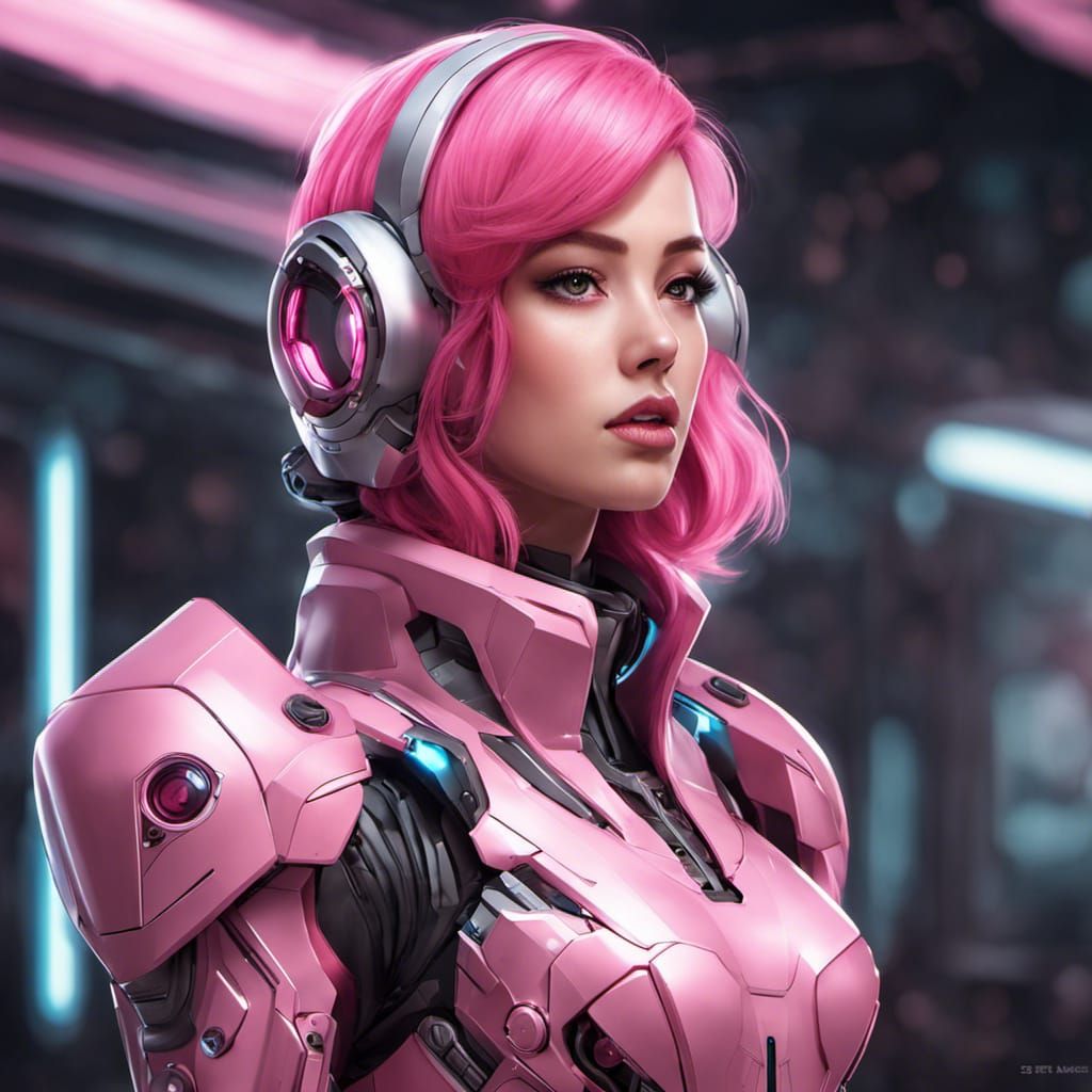 Pink Hair, Pink Mecha