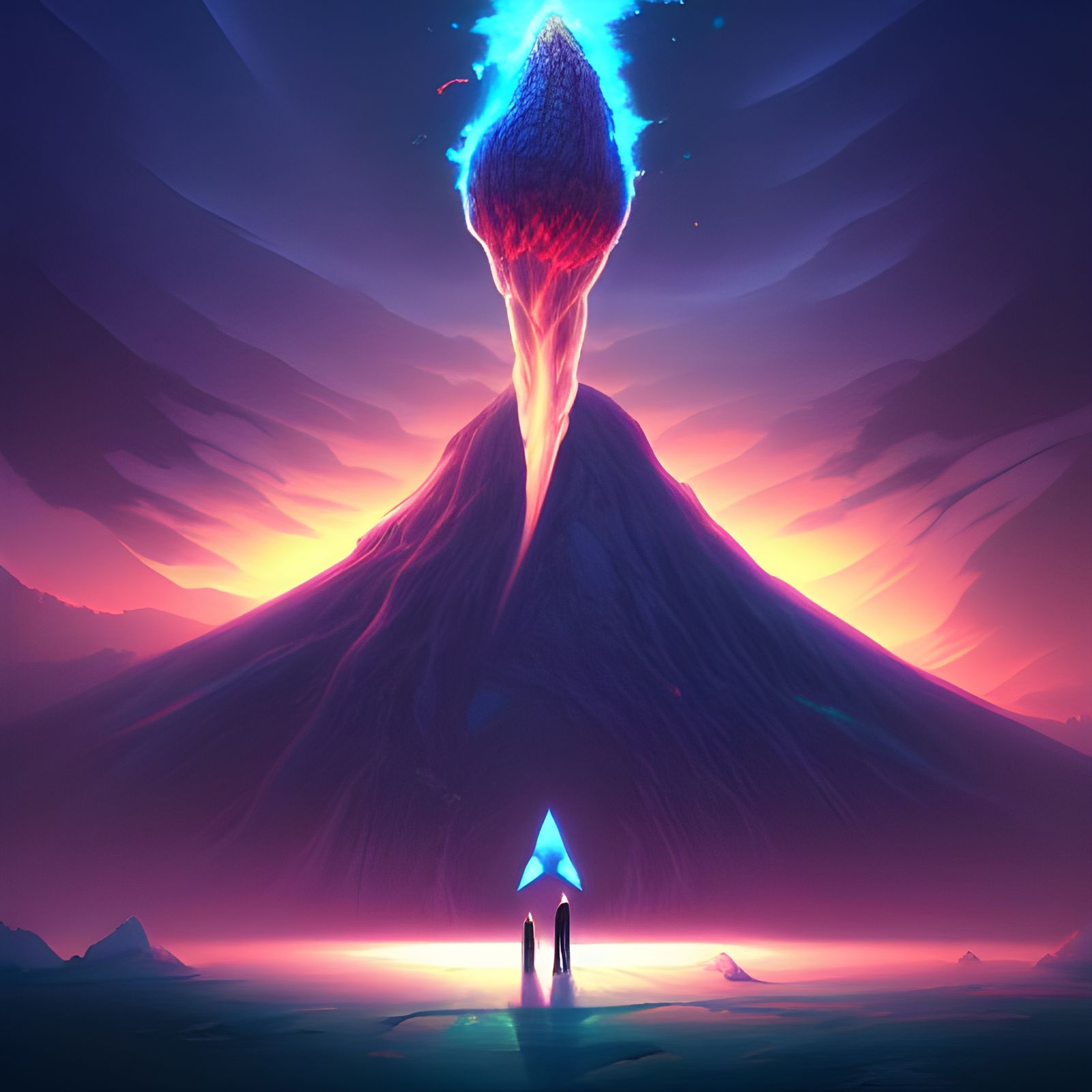 Cosmic Mushroom Cloud with Radioactive Thunderstorm