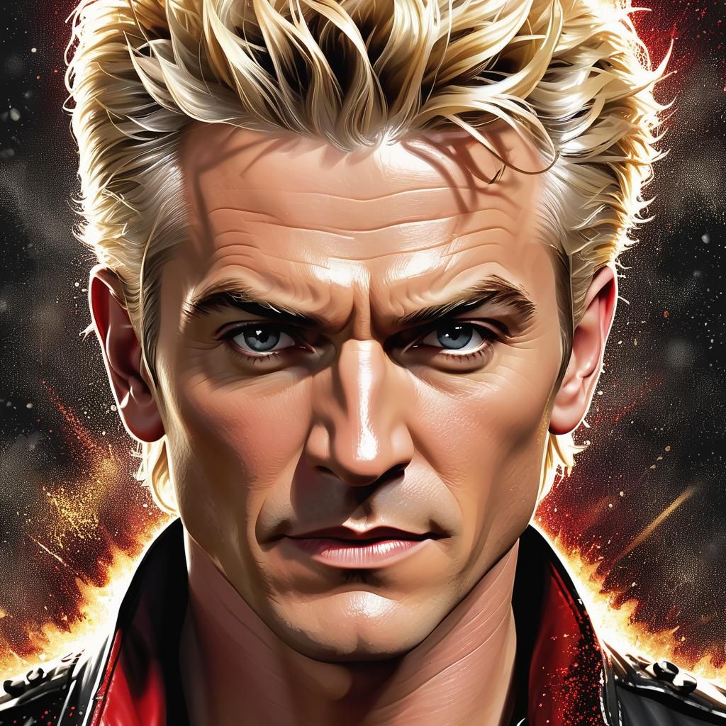 Spike Vampire Portrait in Sunlight