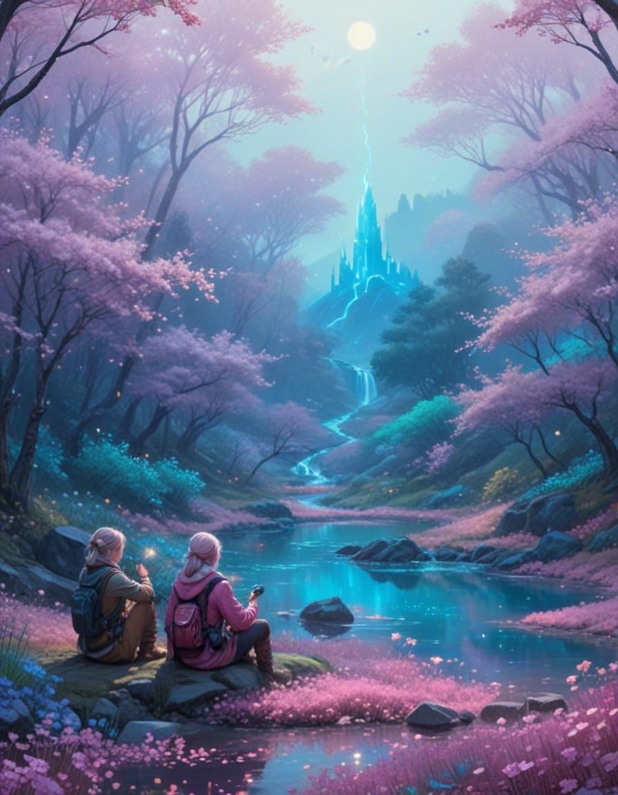 Romantic Whimsy in Springtime Forest