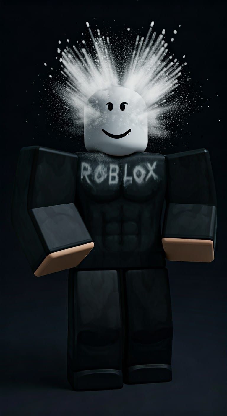 Bald Roblox Avatar T-Pose 3D Render