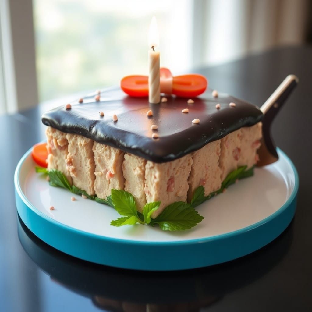 Surreal Seafood Celebration in a Whimsical Setting