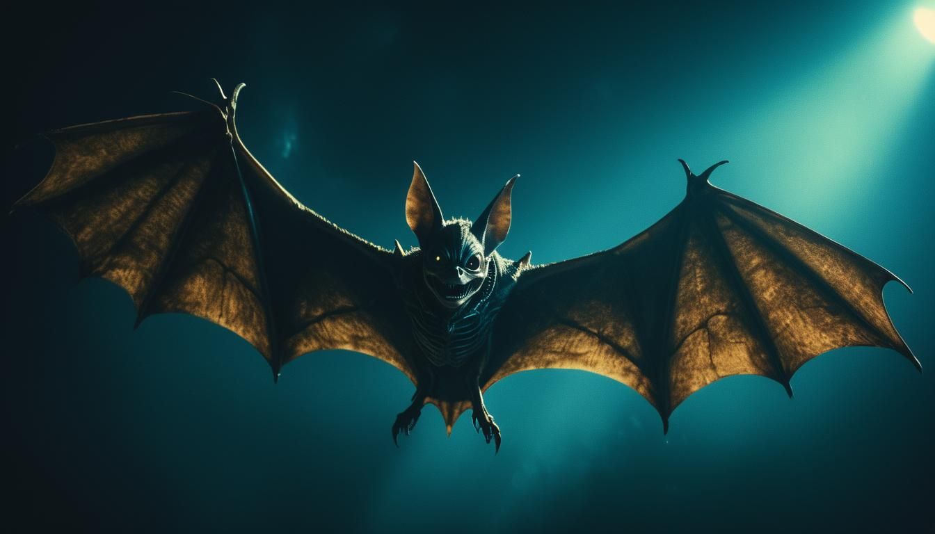 Dramatic Alien Bat in Cinematic Style