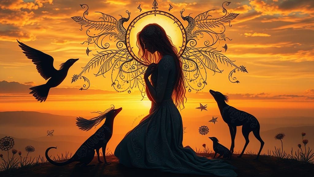 Liminal Figure Emerges in Cosmic Surrealism