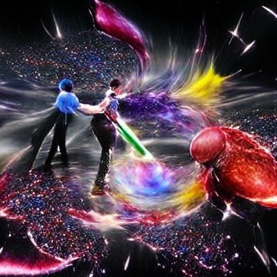 Celestial Duel: Fate Challenged in Galaxy