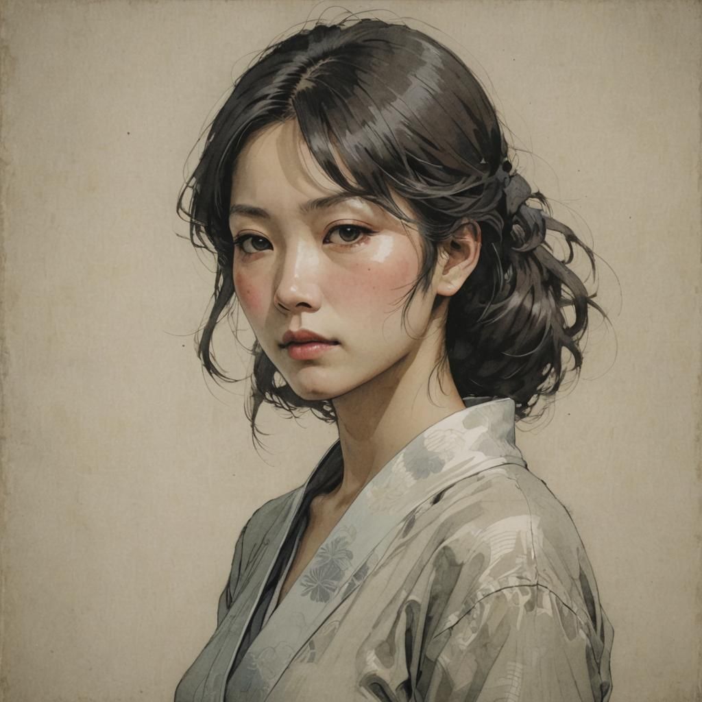 Elegant Woman Character Design