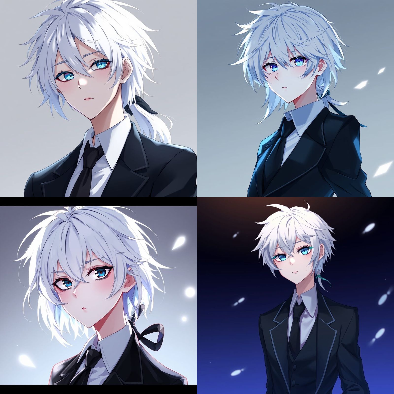 Anime Style Portrait of a Non-Binary Person