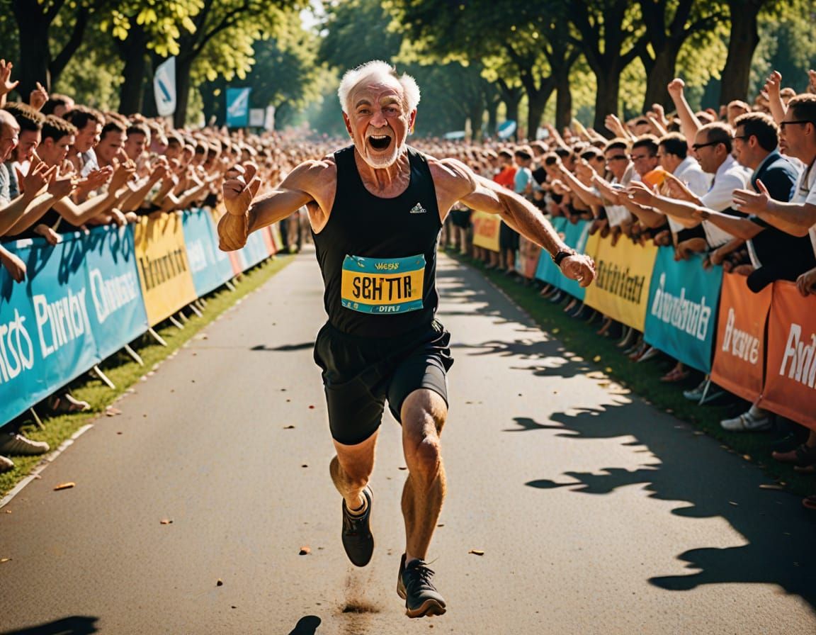 Senior Athlete Wins Marathon Race