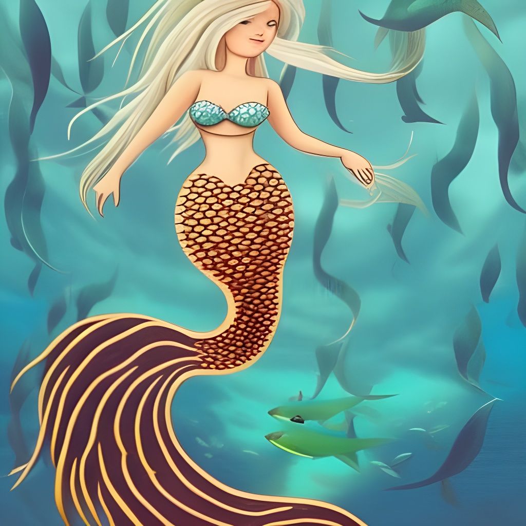 Simple Mermaid Illustration
