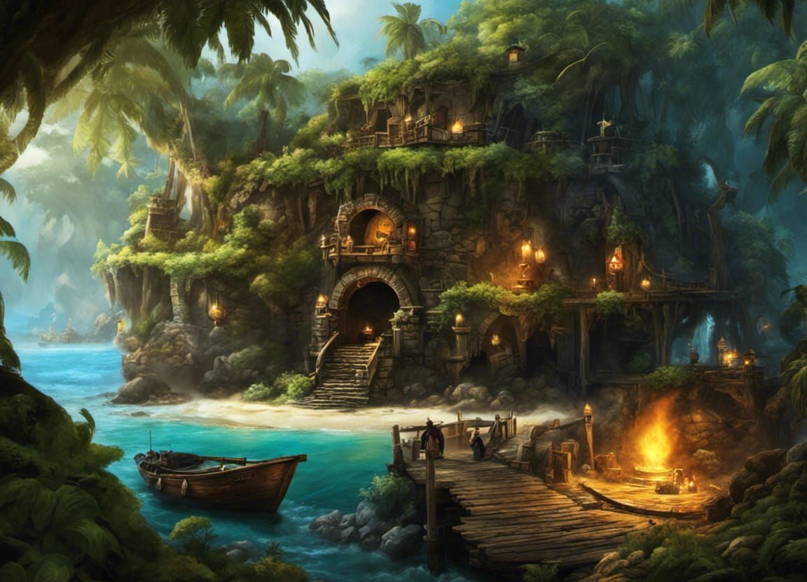 Fantasy Pirate Secret Hideout