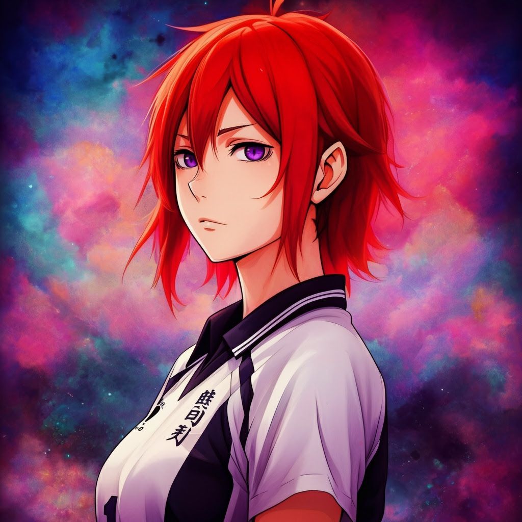 Anime Girl in Dreamlike Watercolor Style