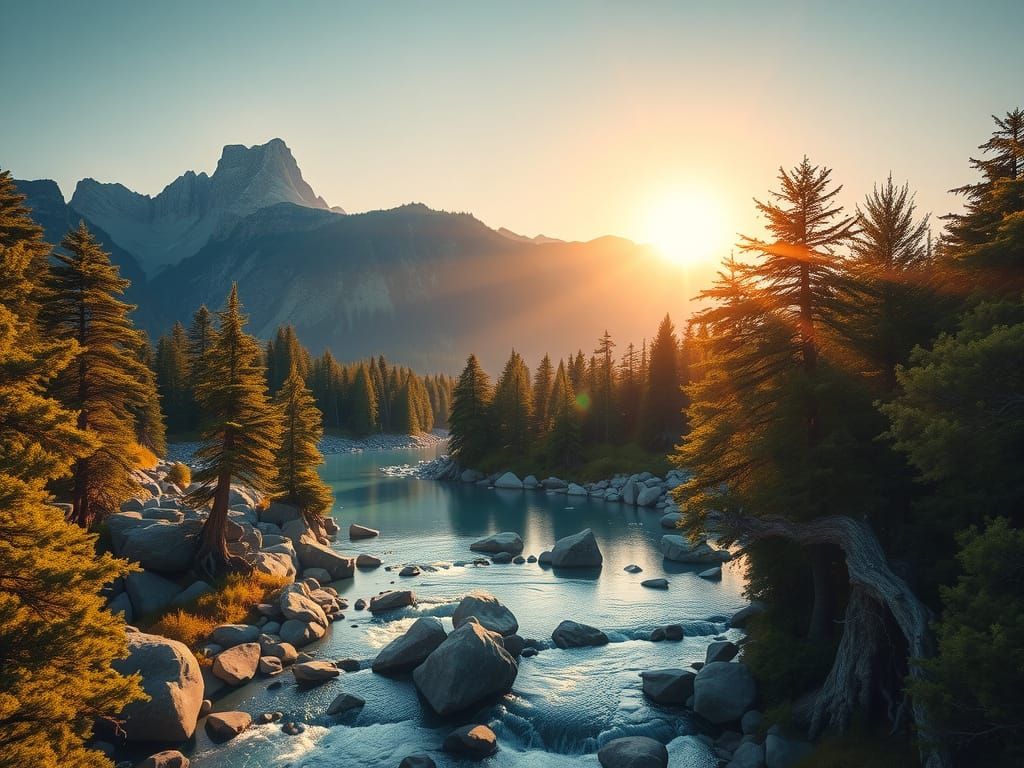 Primordial Wilderness Landscape, Captured in Ultra-High Defi...