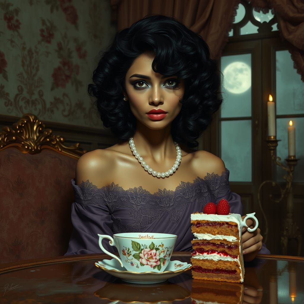 Mysterious Sri Lankan Goddess in Decaying Tea Room