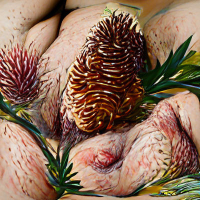 Banksia in Impressionist Style