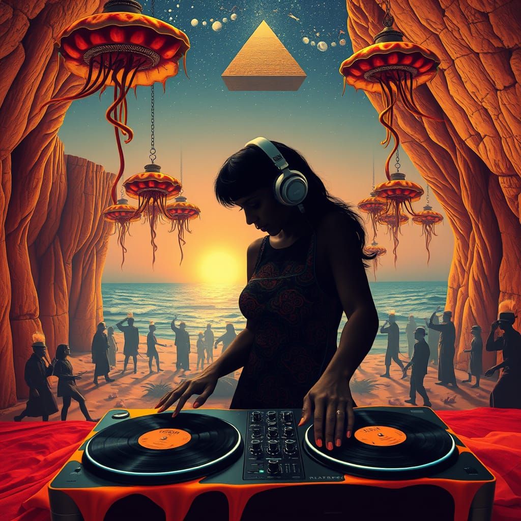 Surrealist DJ Korolova Ascends from Desert Dream in Salvador...