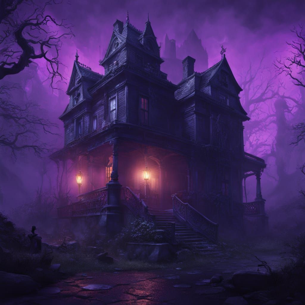 Supernatural Crime Scene with Witch Symbol in Dark Fantasy S...