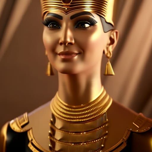 Photorealistic Cleopatra Portrait in Ancient Egyptian Style