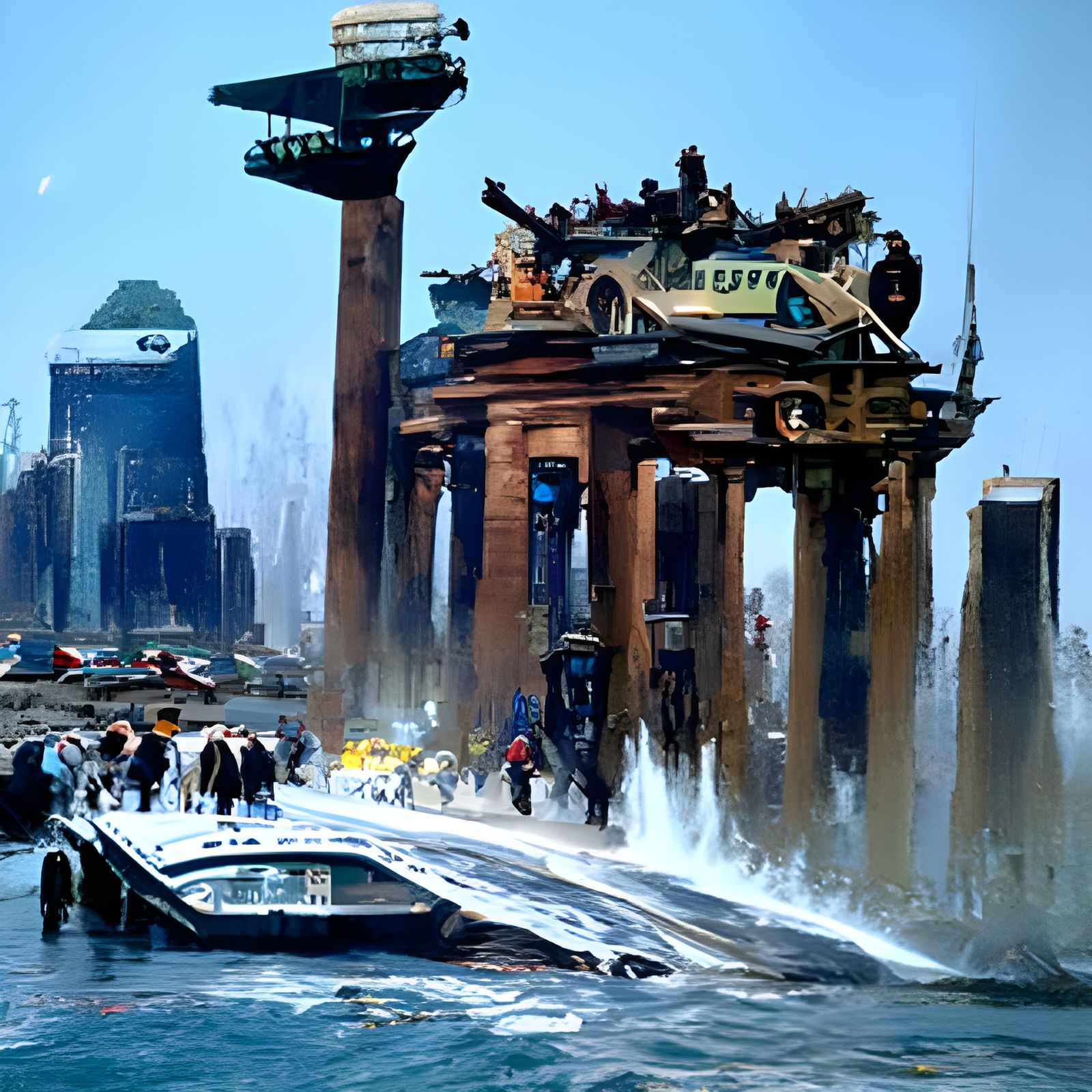 Berlin After 2030: Oil Painting