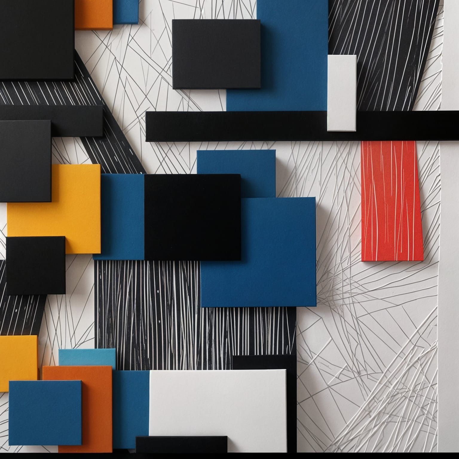 Embossed White Lines Pattern