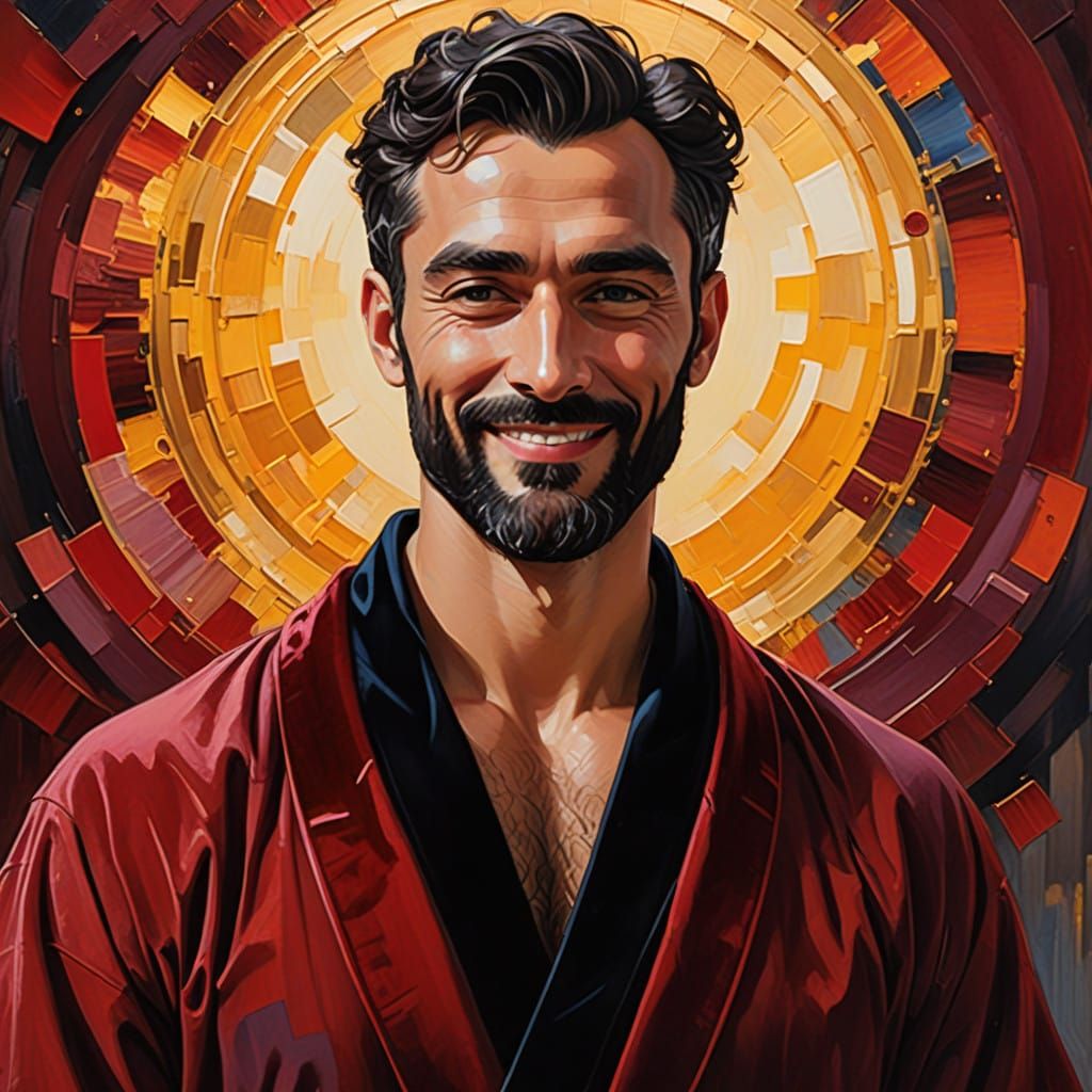 Turkish Gentleman in Velvet Robe