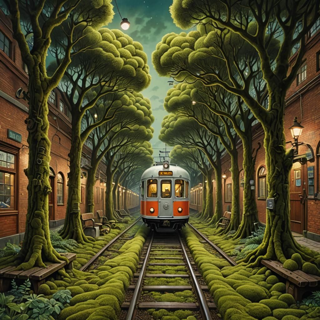 Surreal Alley Inspired by Jacek Yerka