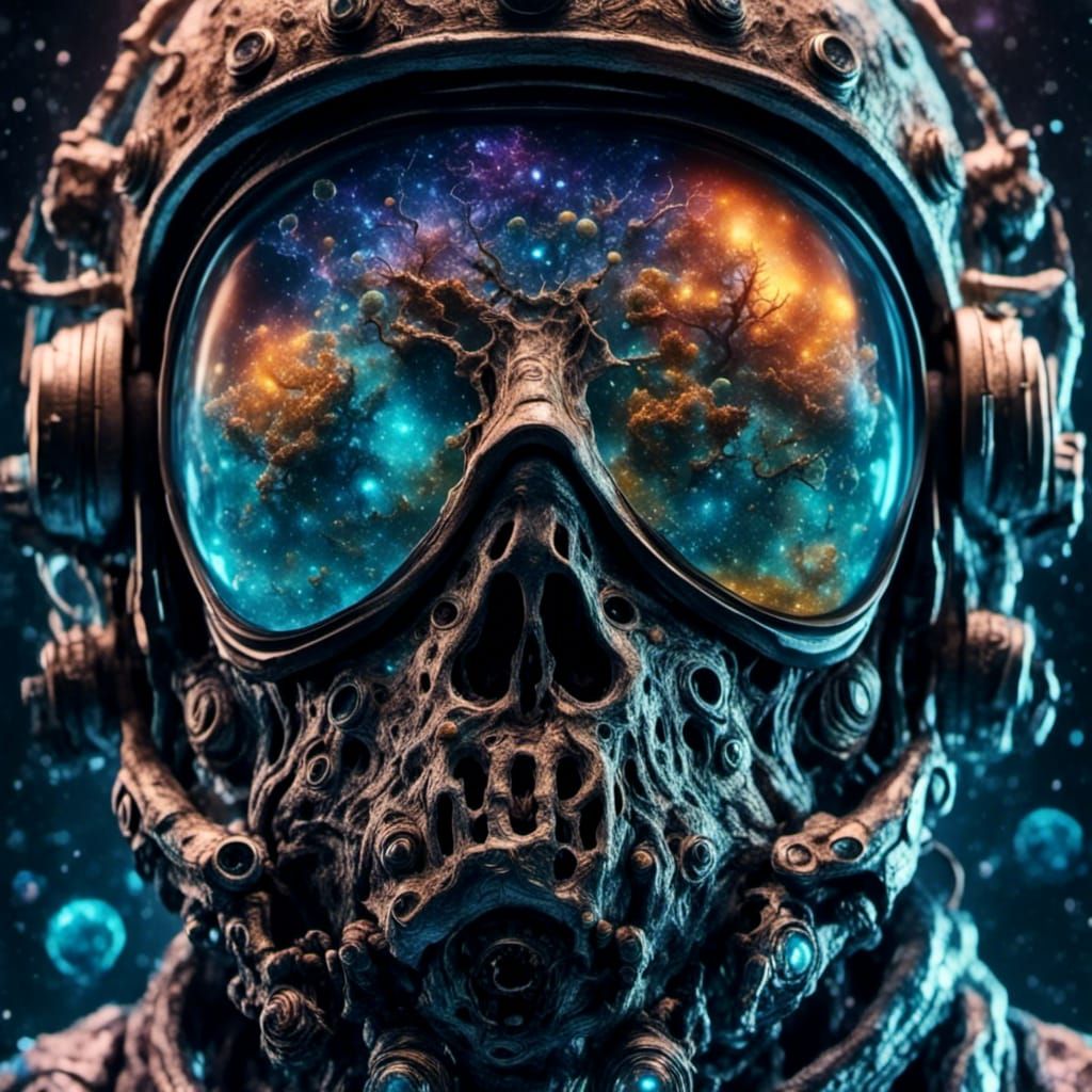 Crazy zombified astronaut