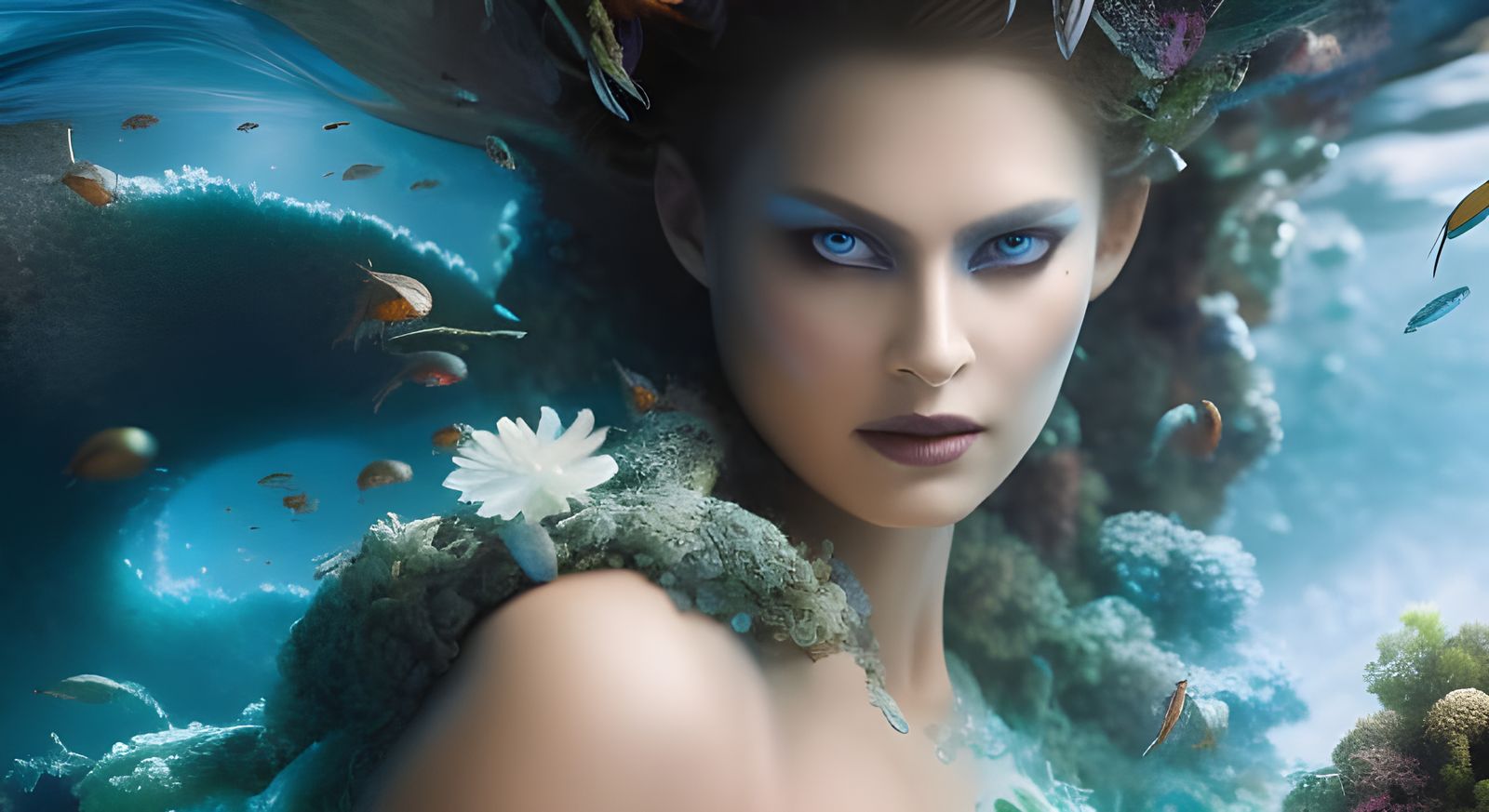 Ominous Water Goddess Emerges from the Deep