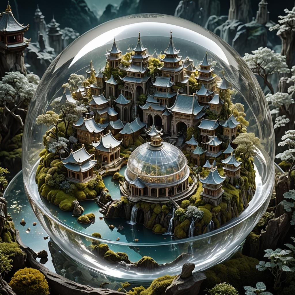 City under glass dome 3