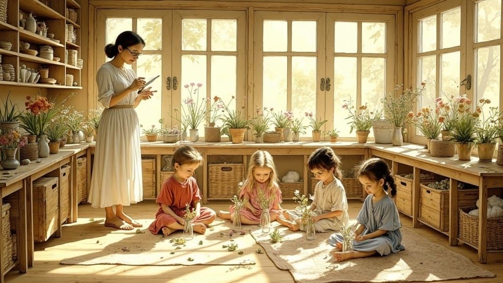 Whimsical Montessori Classroom in Dreamy Style